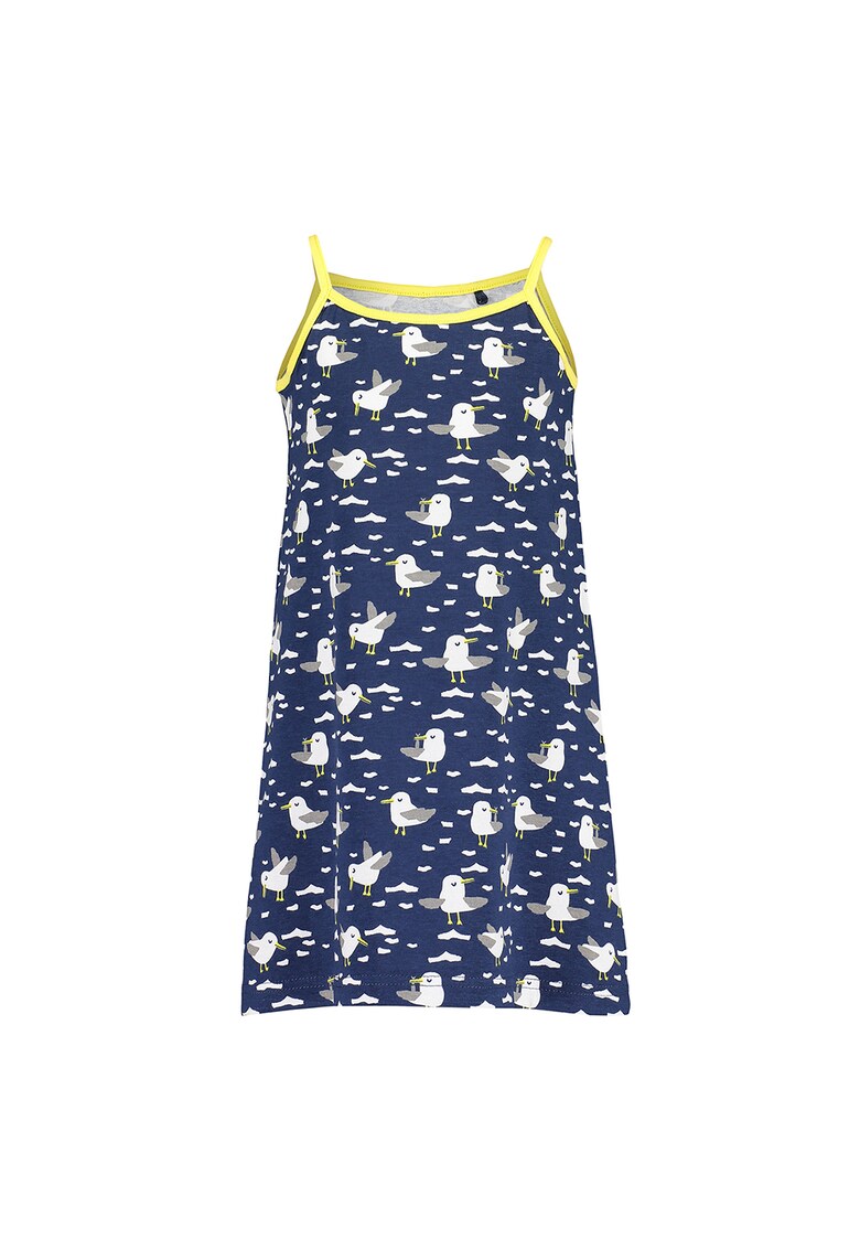 Rochie din amestec de bumbac cu imprimeu