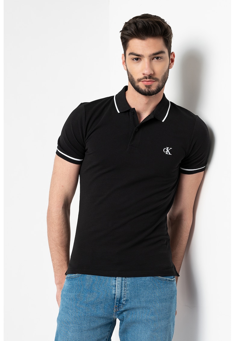 Tricou polo slim fit