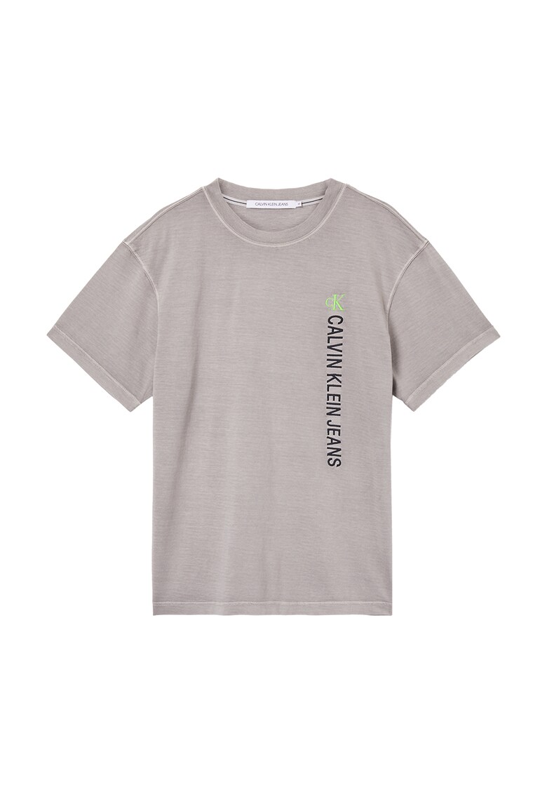 Tricou de bumbac organic cu logo brodat