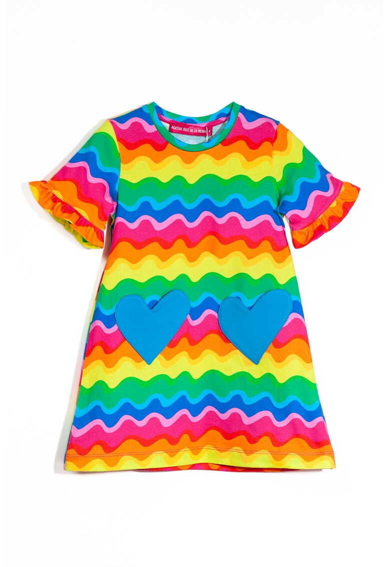Rochie cu dungi valurite