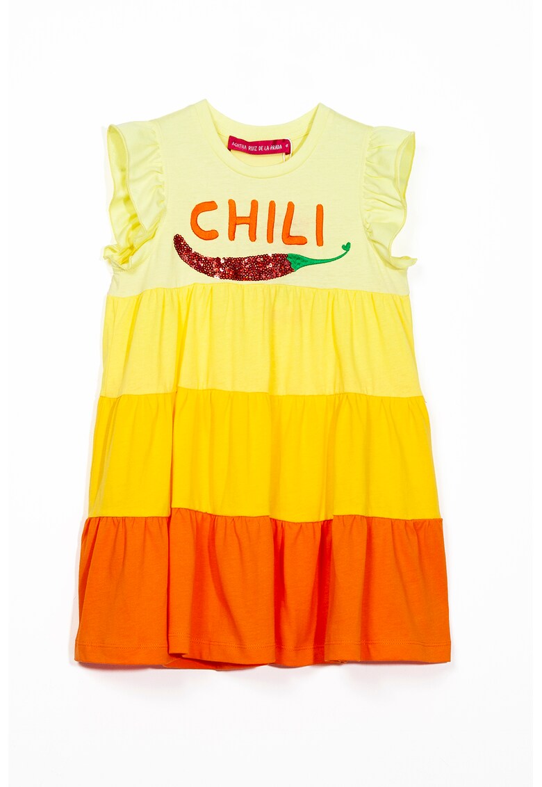 Rochie de bumbac cu paiete