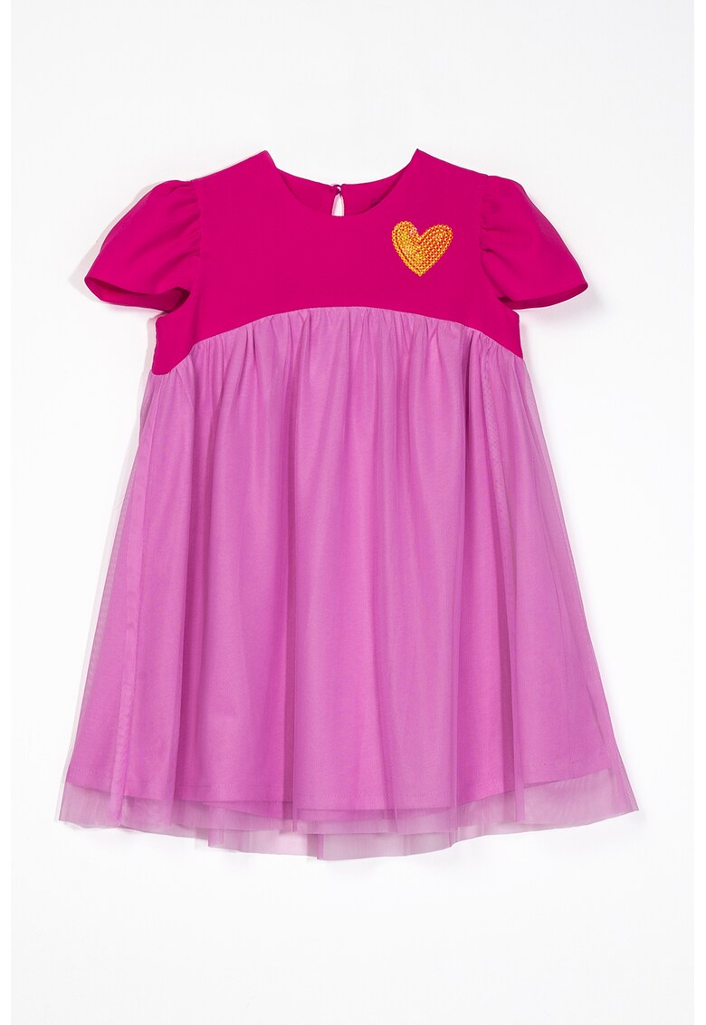Rochie combi din tul