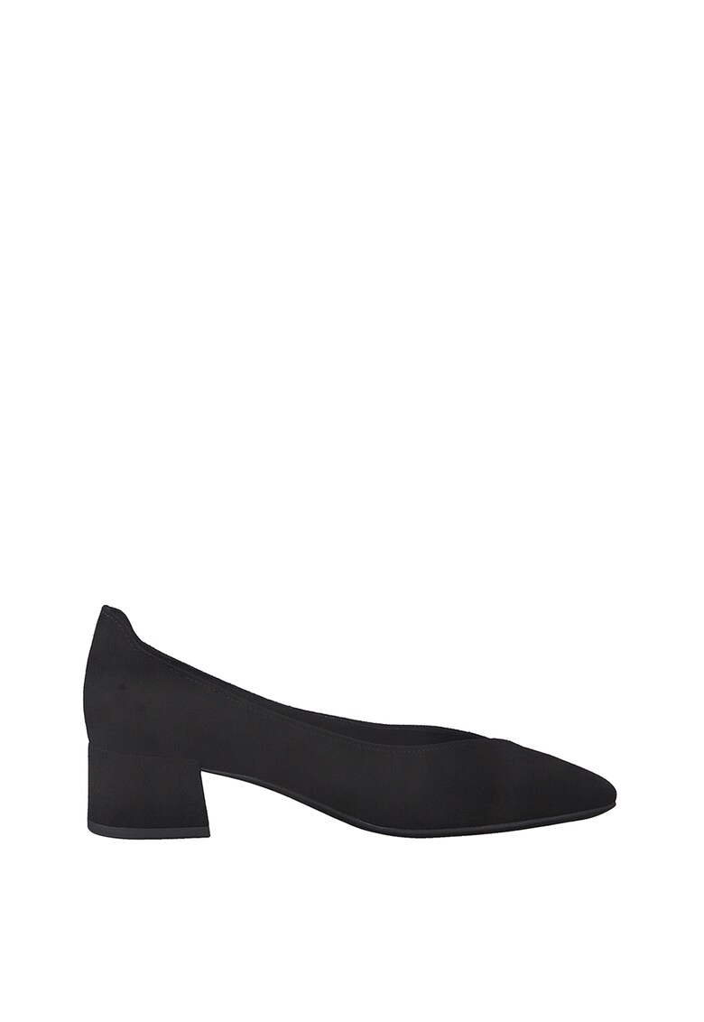 Pantofi de piele intoarsa sintetica cu varf ascutit