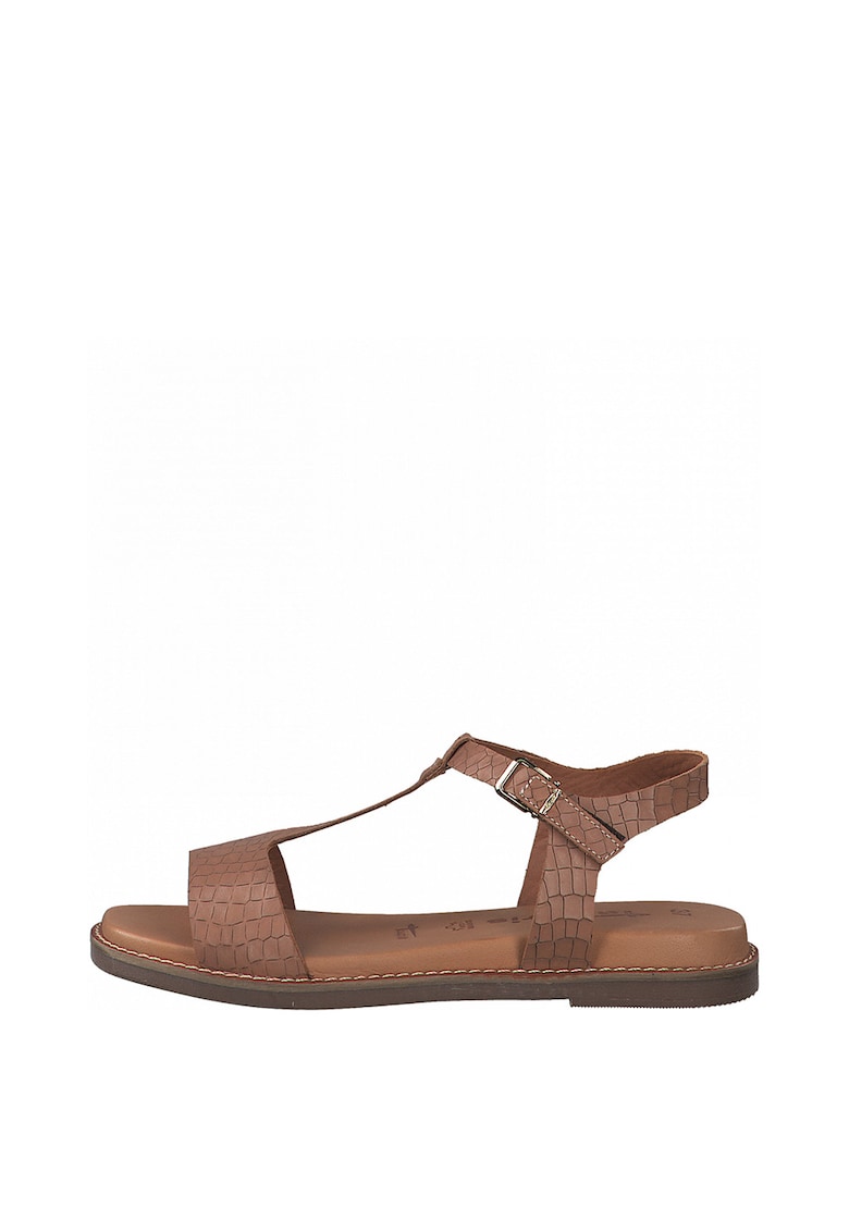 Sandale de piele cu model