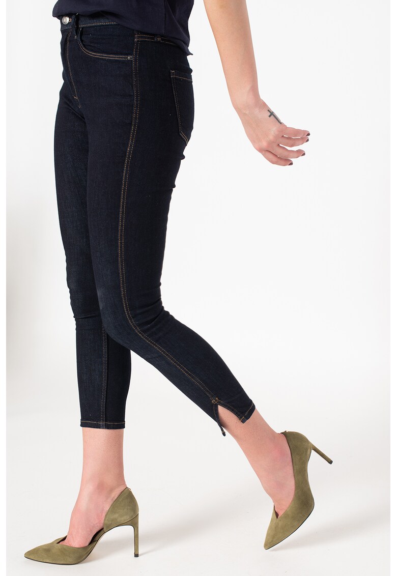 Blugi skinny cu talie inalta