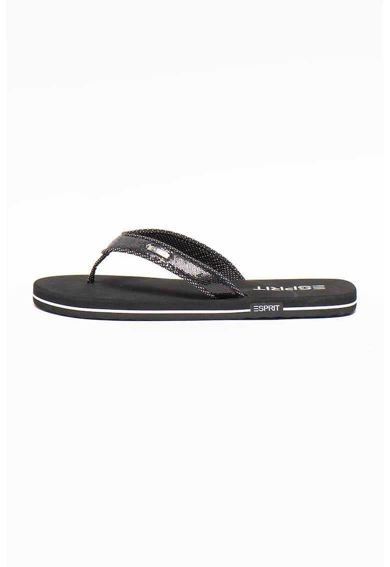 Papuci flip-flop cu aspect stralucitor