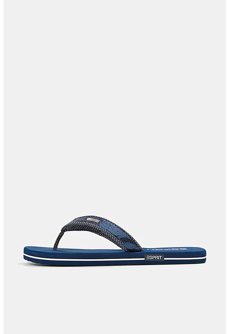 Papuci flip flop cu aspect stralucitor