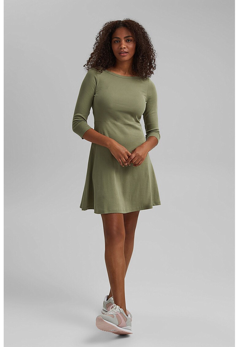 Rochie mini evazata de bumbac organic