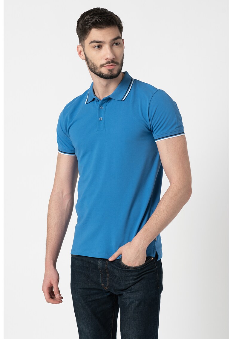 Tricou slim fit din bumbac organic