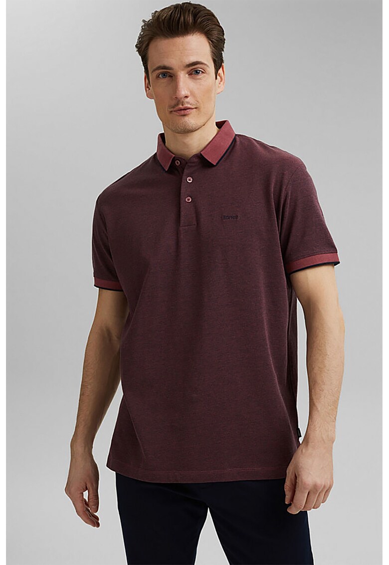 Tricou polo din bumbac organic si material pique