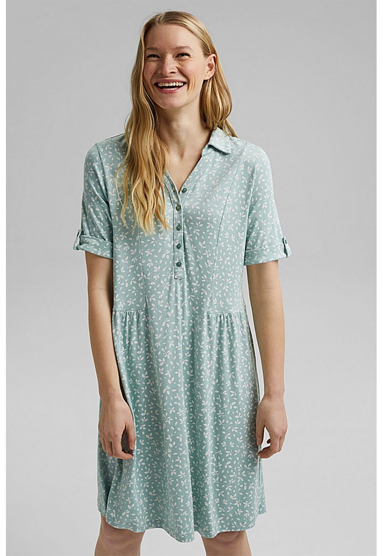 Rochie evazata cu imprimeu floral