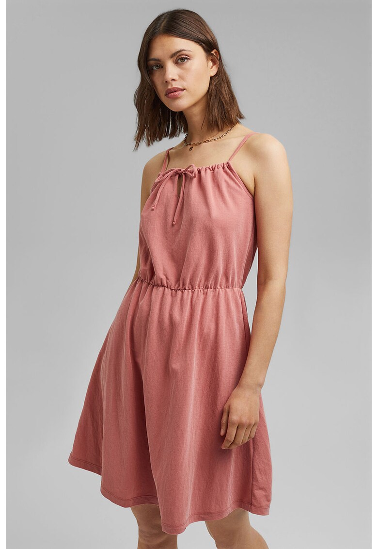 Rochie evazata din jerseu cu talie elastica