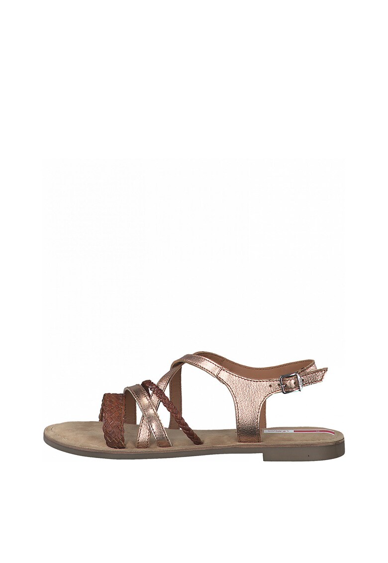 Sandale din piele cu barete multiple