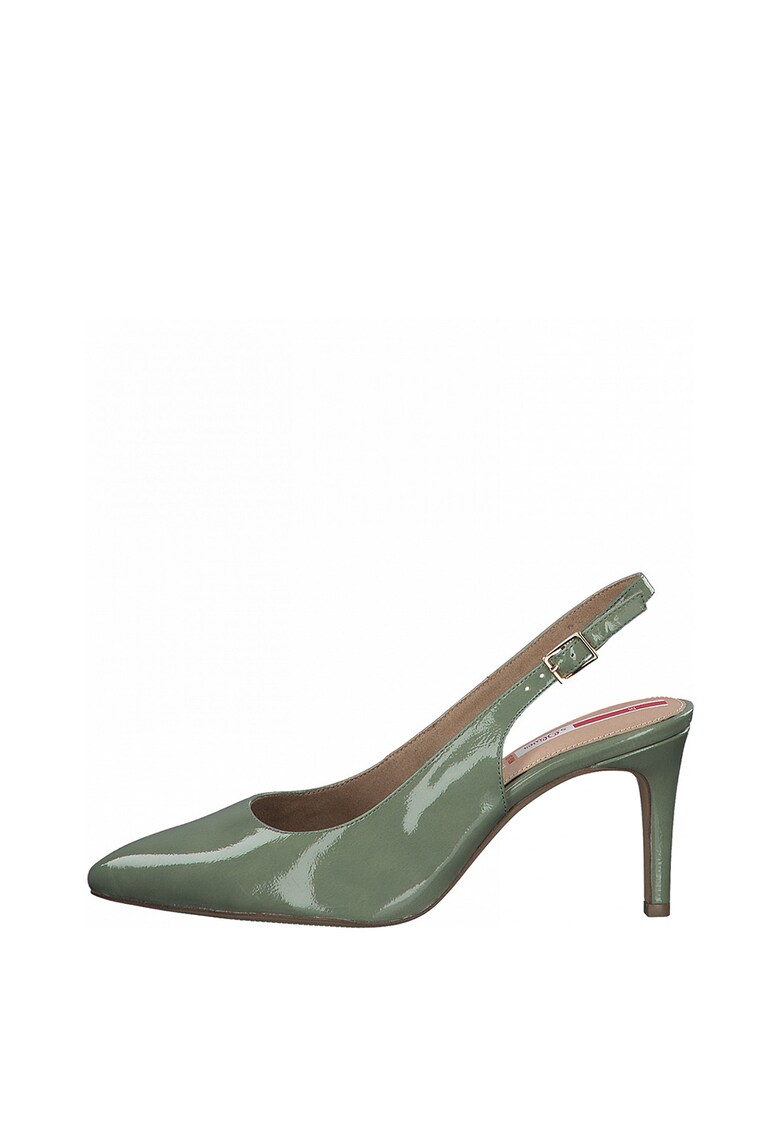 Pantofi slingback de piele ecologica