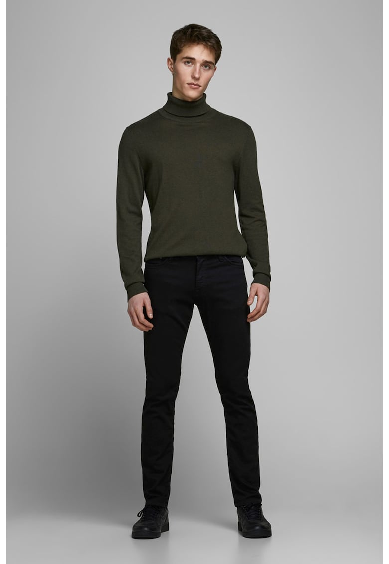 Blugi slim fit cu 5 buzunare - Negru