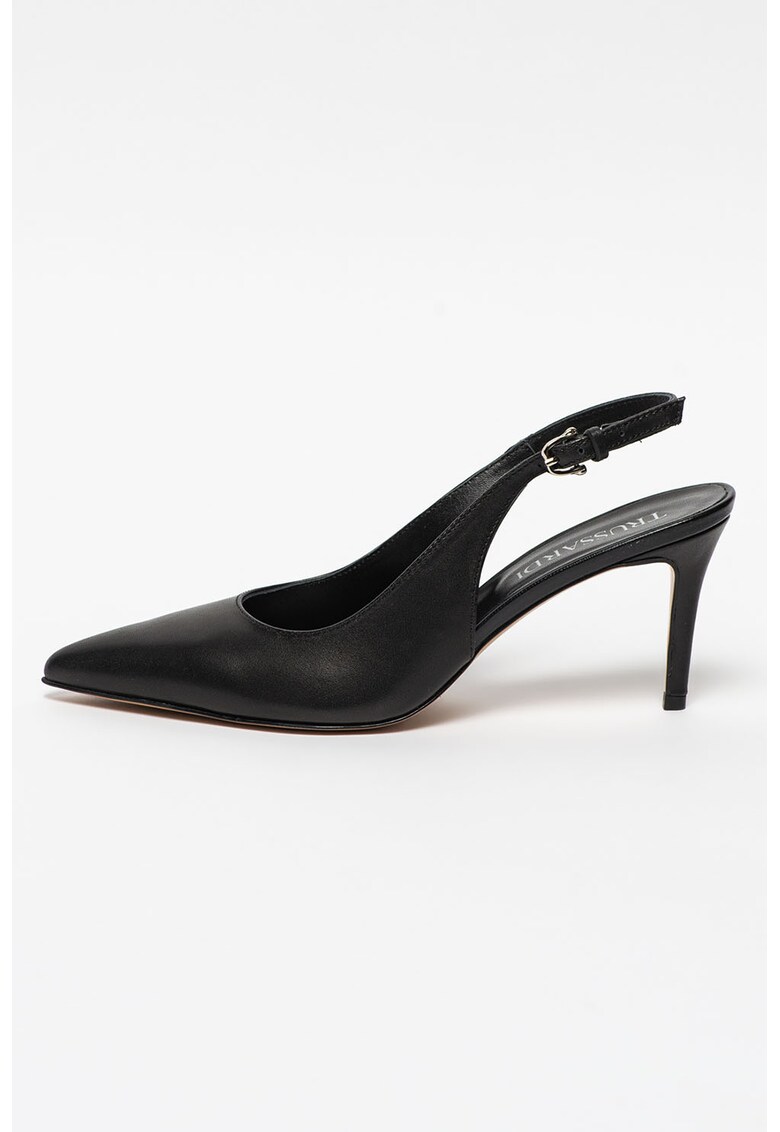 Pantofi slingback de piele