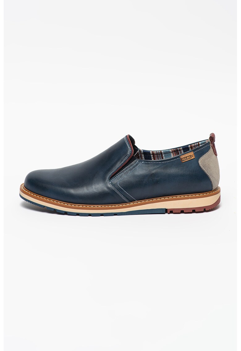 Pantofi loafer de piele cu detaliu de piele intoarsa Berna fashiondays.ro imagine noua gjx.ro
