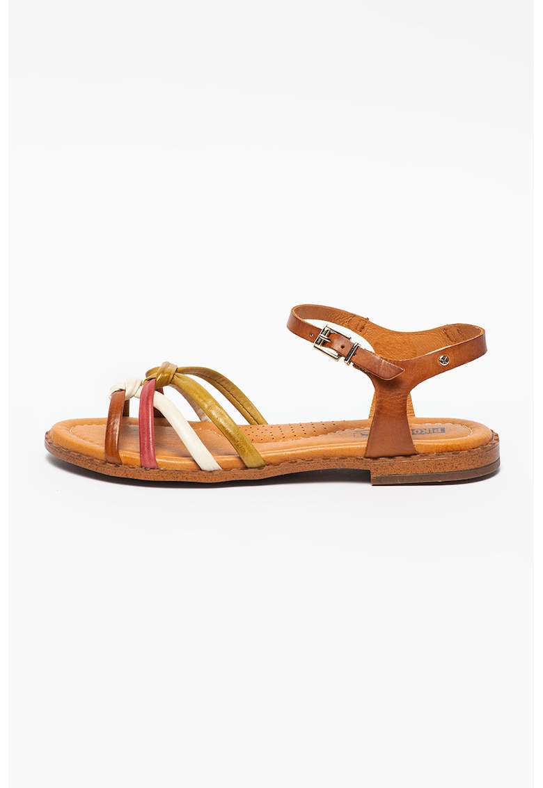 Sandale de piele cu aspect impletit Algar fashiondays imagine noua
