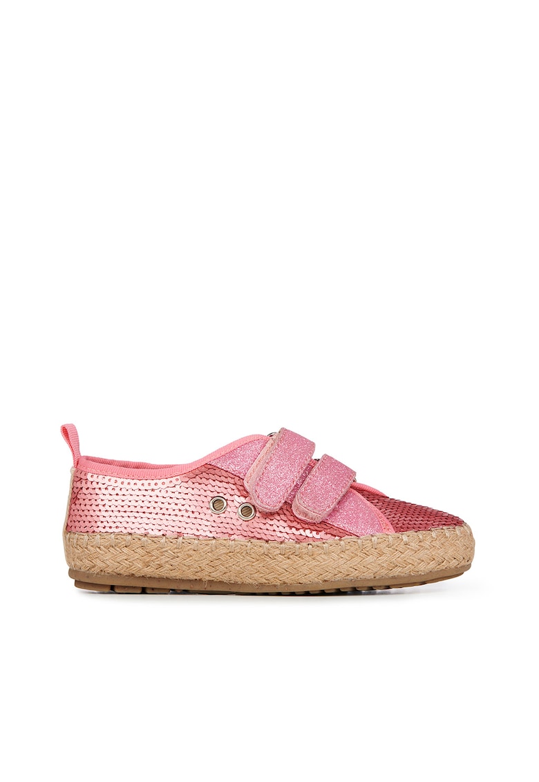 Pantofi cu inchidere velcro si paiete Millner