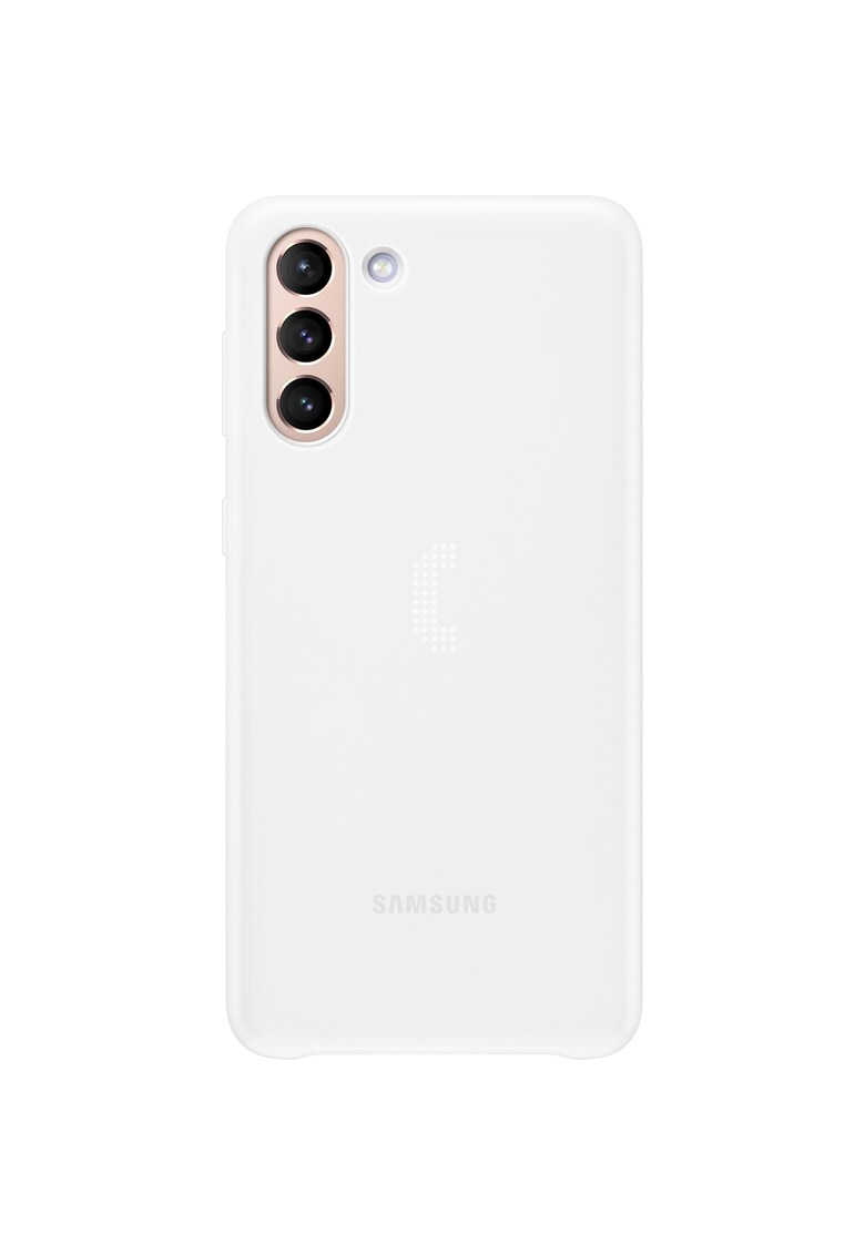 Husa de protectie Smart LED Cover pentru Galaxy S21 Plus - White