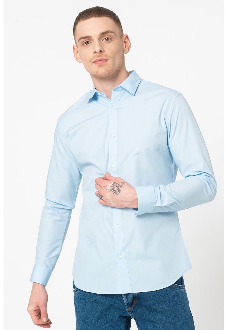 Set de camasi slim fit cu guler amplu Joe - 2 piese