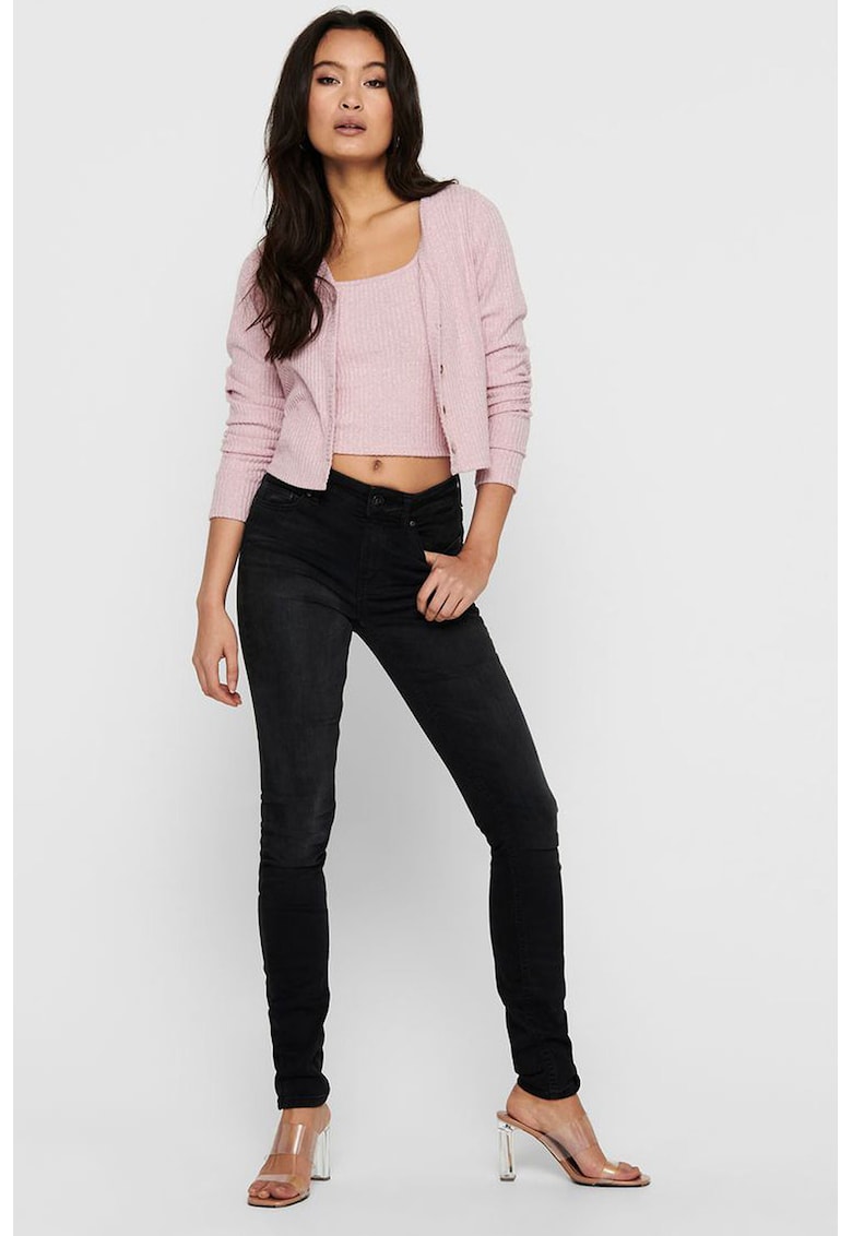 Set de cardigan si top cu striatii