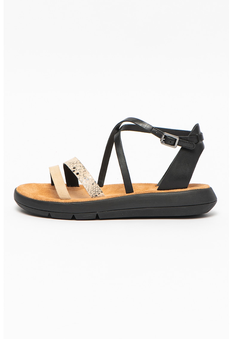 Sandale din piele cu talpa wedge Jemsa