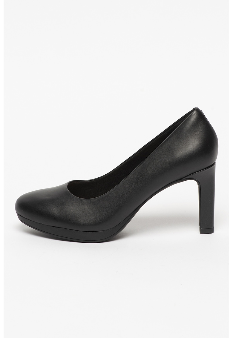 Clarks Pantofi de piele cu varf rotund Ambyr Joy