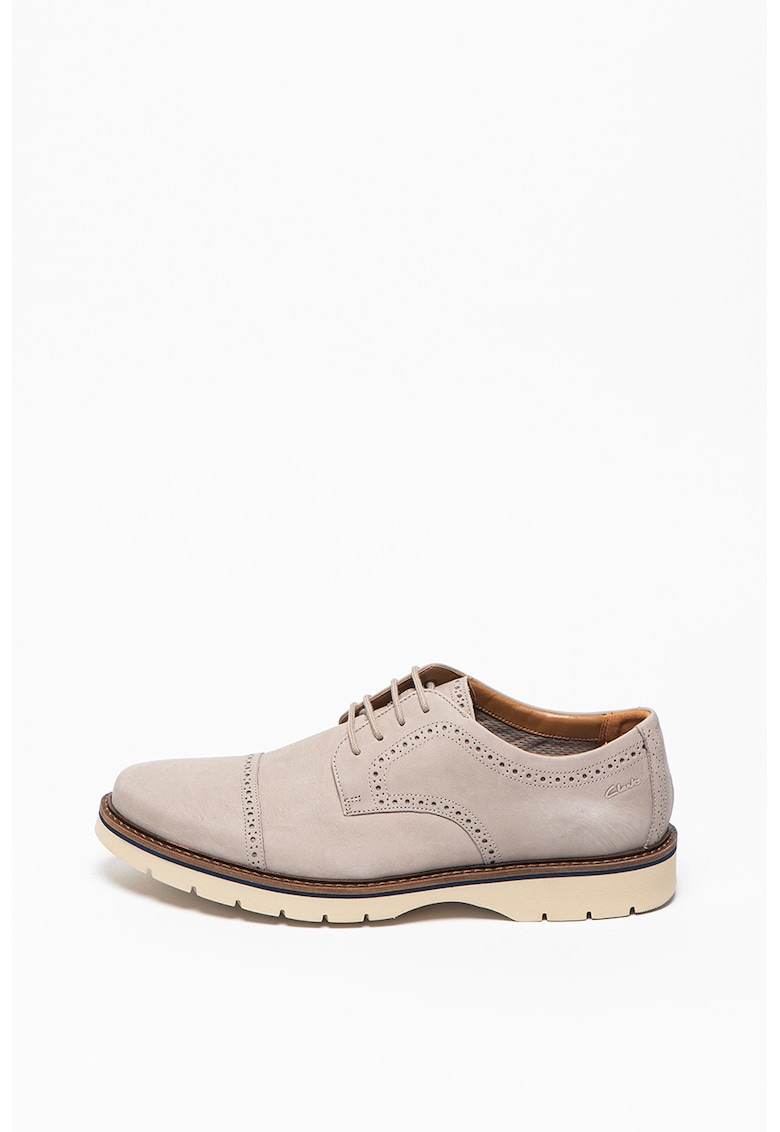 Pantofi derby de piele nabuc Bayhill-Cap