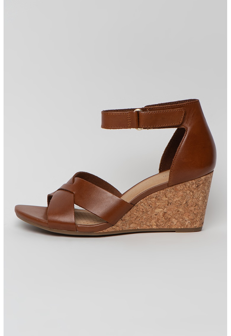 Sandale wedge de piele Margee Gracie