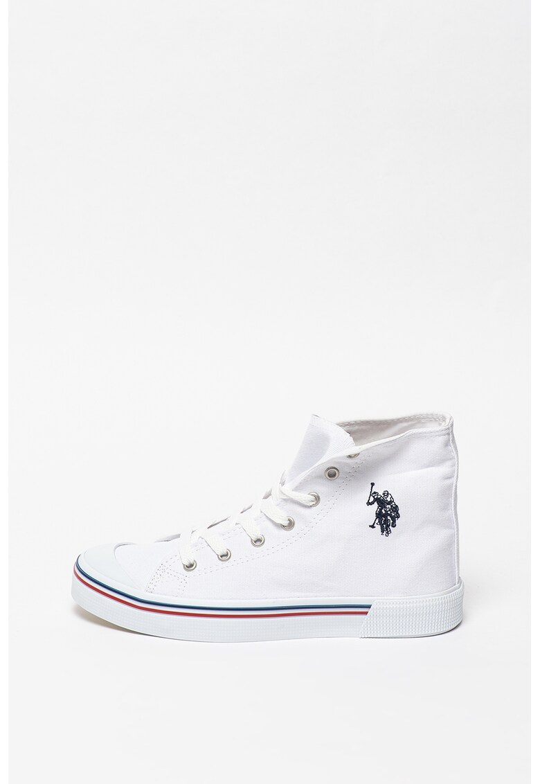 Tenisi high-top cu logo brodat Penelope