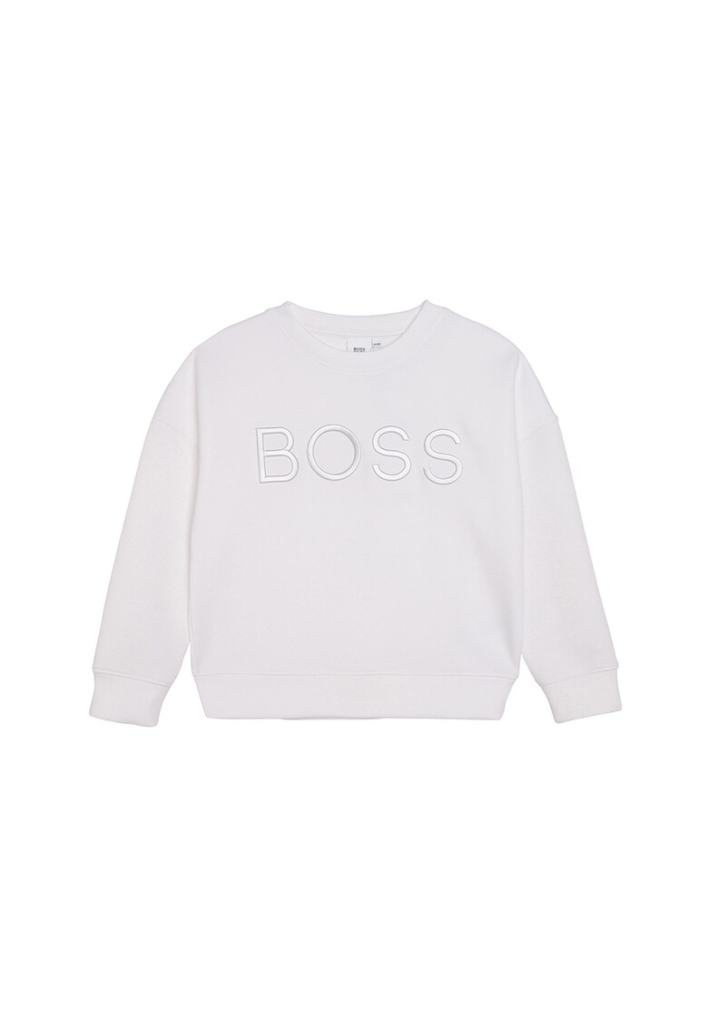 Bluza sport cu logo in relief imagine fashiondays.ro Boss Hugo Boss
