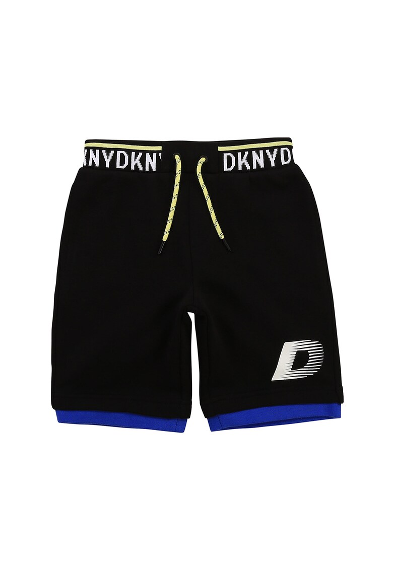 Pantaloni scurti cu banda logo in talie
