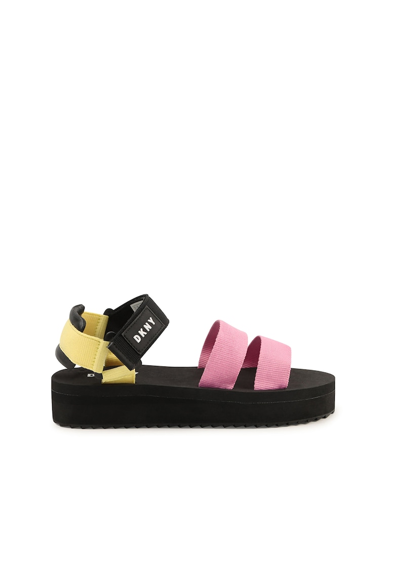 Sandale flatform cu barete multiple