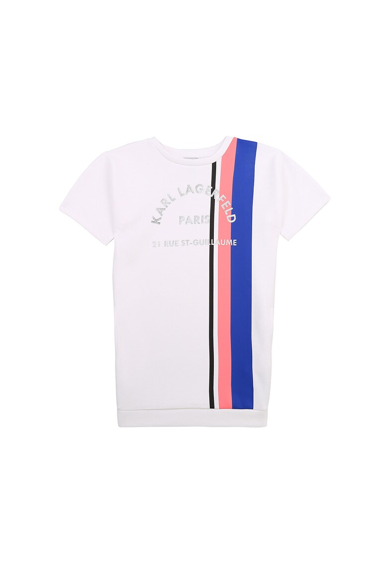 Rochie tip tricou cu imprimeu logo
