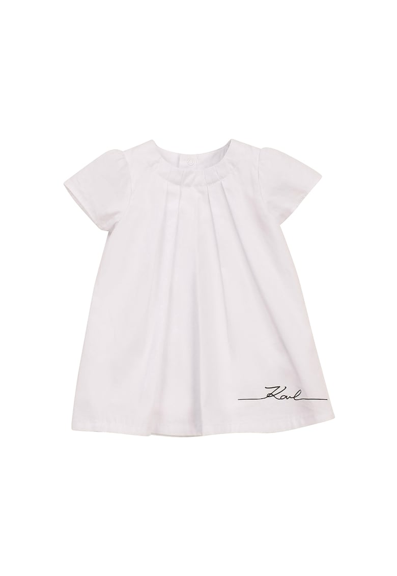 Rochie cu croiala in A si detaliu logo