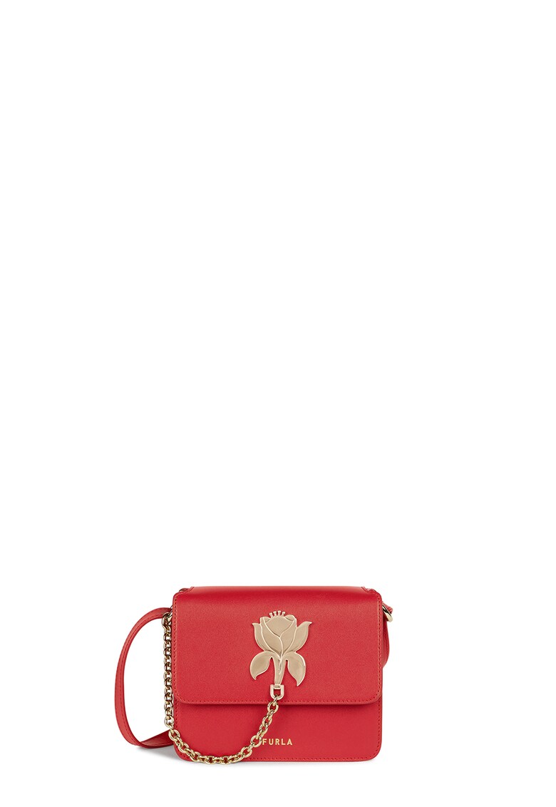 Geanta crossbody din piele cu logo stantat Tuberosa