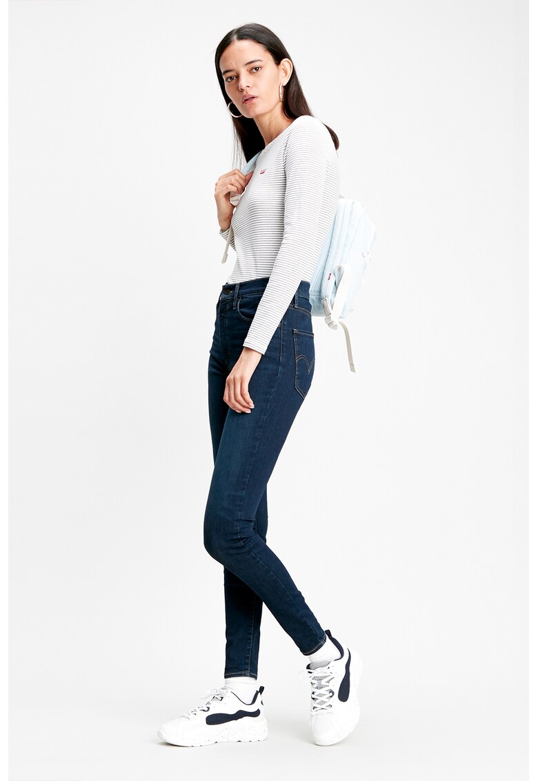 Blugi super skinny cu talie inalta Miles