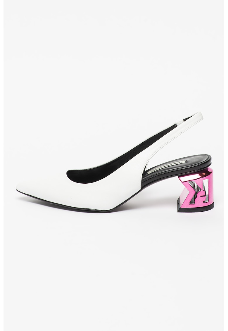 Pantofi slingback de piele K-Blok