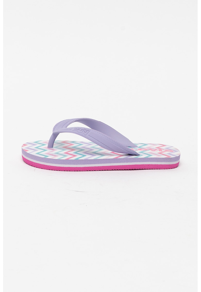 Papuci flip-flop cu aspect colorblock Mlic