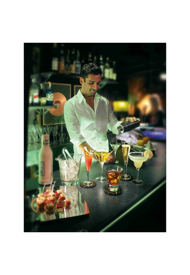Set 6 pahare cu picior Bartender cocktail – sticla Bormioli Bormioli