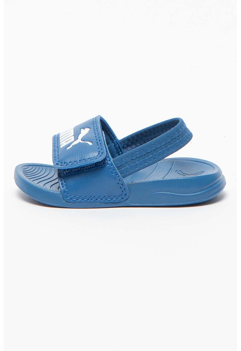 Sandale slinback cu velcro Popcat 20 - albastru