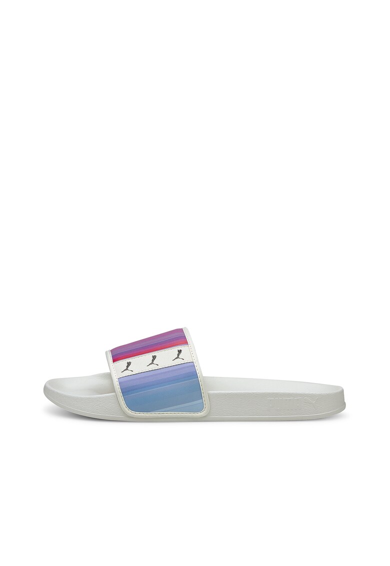 Papuci cu model colorblock si logo Leadcat