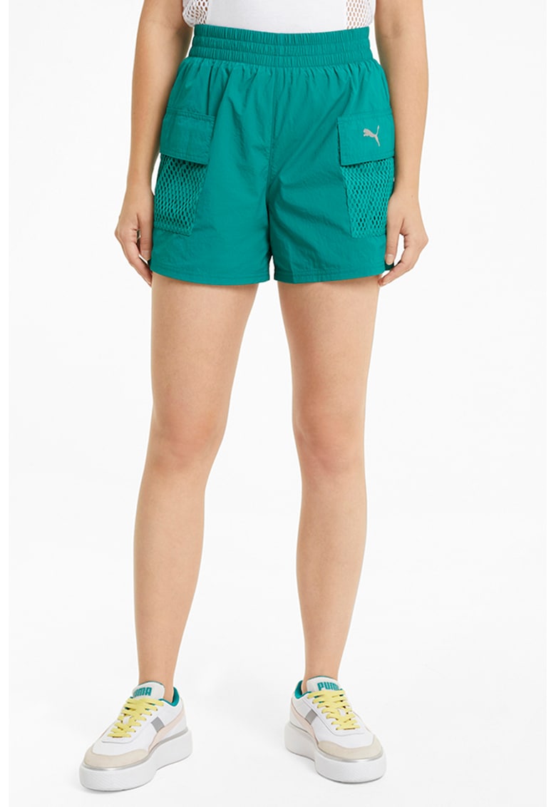 Pantaloni scurti cu talie elastica Evide - Verde