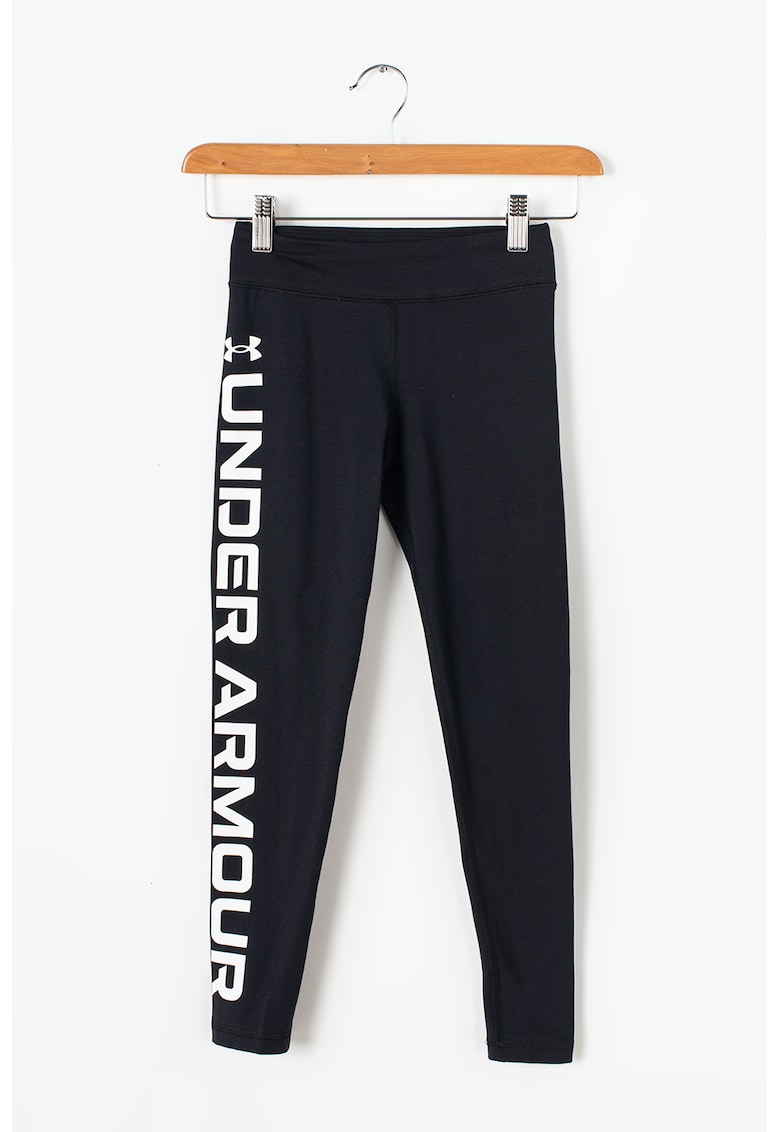 Colanti cu imprimeu logo - pentru fitness Sportstyle - Alb/Negru