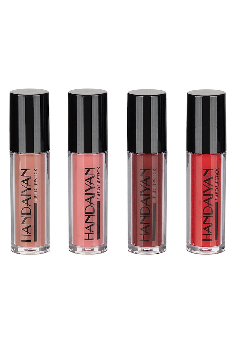 Set rujuri de buze mate - rezistente la apa - 4 buc -