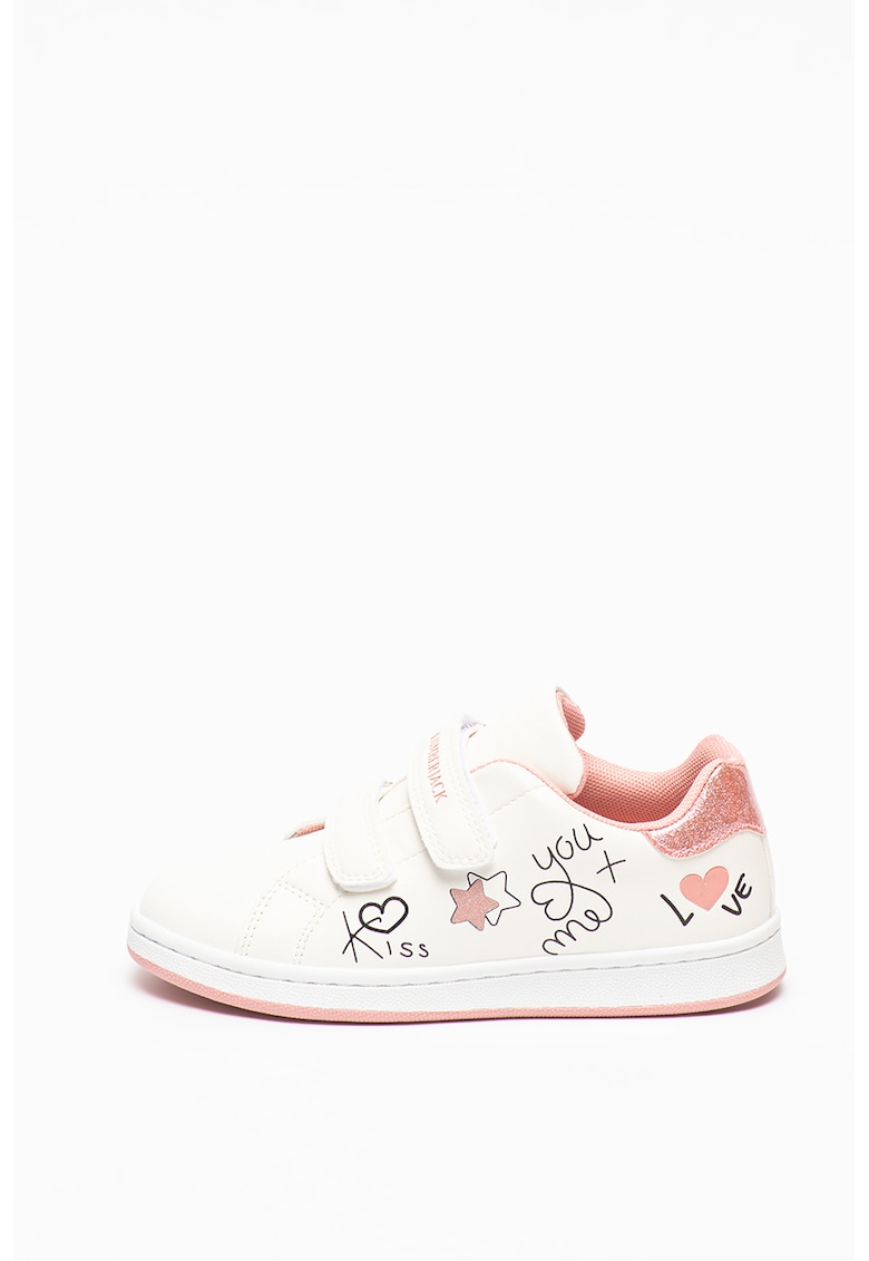 Pantofi sport din piele ecologica cu velcro Lola