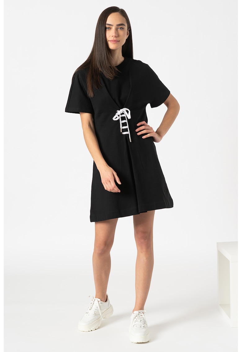 Rochie tip tricou cu prindere cu snur