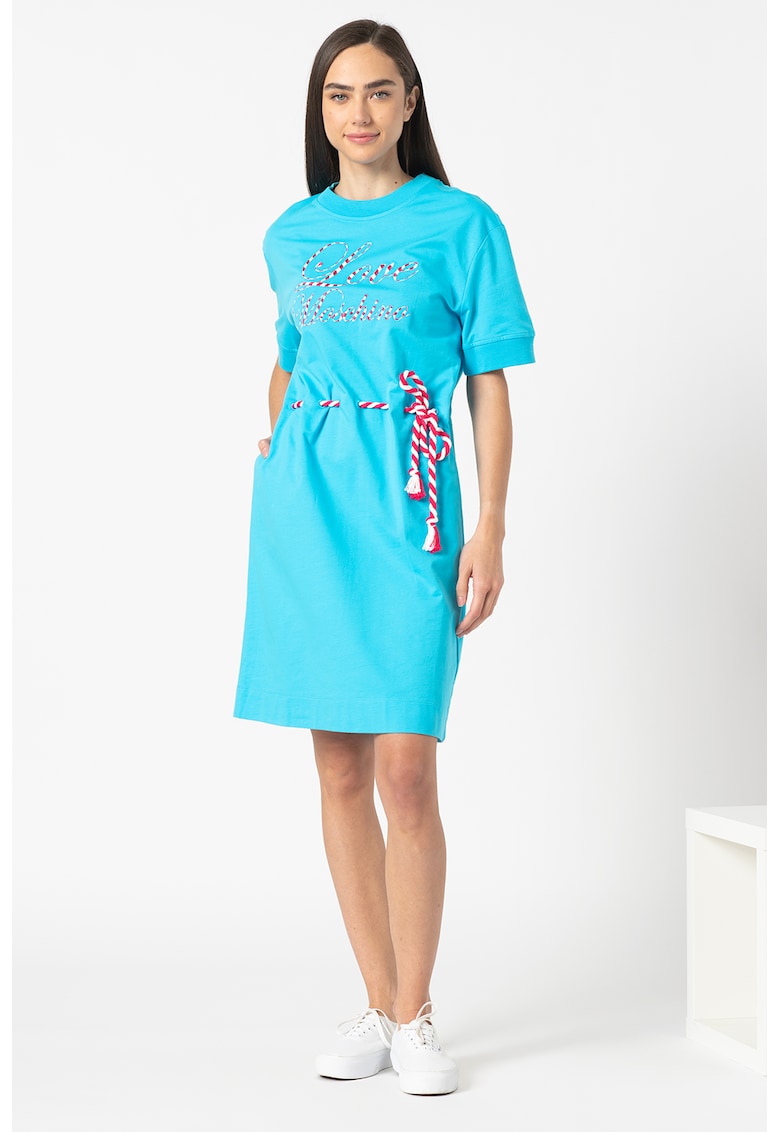 Rochie mini tip tricou cu talie ajustabila