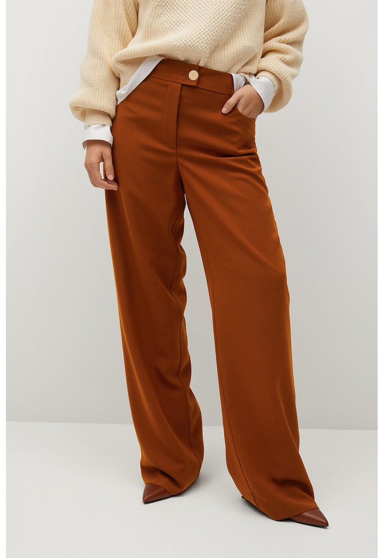 Pantaloni vaporosi cu croiala ampla Tejas fashiondays imagine noua